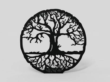 LAYER'R Tree of life Stand - Minimalist Yggdrasil Symbol - Home Decor - Viking Charm Decorative Showpiece  -  6.85 cm