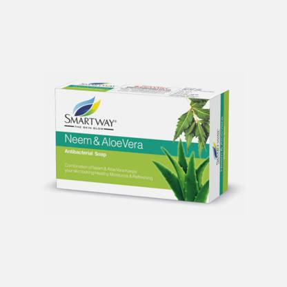 Smartway Neem & Aloevera (Antibacterial soap) 75x2=150g