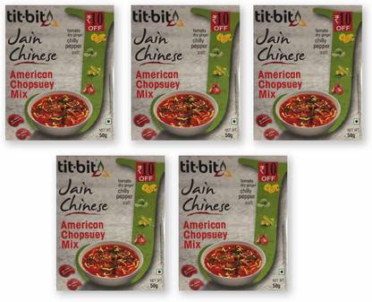 Tit-Bit Jain American Chopsuey Masala Pure & Hygiene for Healthy 50gms (Pack of 5)