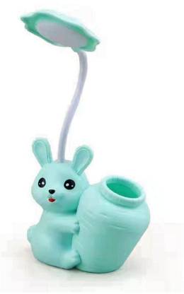 tommy toy Table Lamp - Rabbit LED Rechargeable Lamp and Pen Holder Study Light bad Room Table Lamp