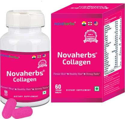 Novaherbs Novaherb Vegan Collagen; Anti-aging; Skin Tightening & Whitening - 60 Tablets