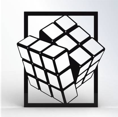 Layerr 3D Rubik Cube Wall Art Decorative Hanging & Sculpture Living Room Décor