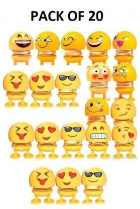 WELCO SPRING TOY EMOJI FACE SPRING SHAKING HEAD DOLL