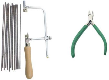 TOOLBUX Pack of 2 Items : Hex Saw Adjustable and Cutter Plier