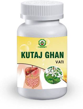 CAC Chandigarh Ayurved Centre Kutaj Ghan Vati - 1 Bottle (14 tablets)