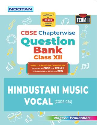 Nootan CBSE Question Bank Hindustani Music Vocal Class-12th (Term 2)