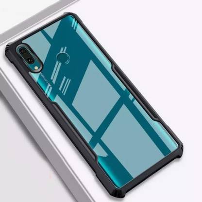 MOBIDEER Back Cover for Vivo Y91, Transparent Hybrid Hard PC Back TPU Bumper