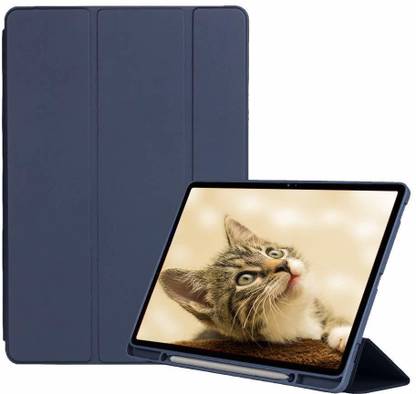 अजीस Front & Back Case Samsung Galaxy Tab S7 FE / S8 Plus (S-Pen Holder ) के लिए