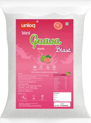 unloq Spicy Guava (Jamfal) Drink Instant Mix Bulk Pack|Natural | No Artificial Colour