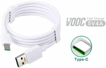 DVJ USB Type C Cable 2 A 1 m VOOC CABLE FOR OPPO Reno/2/2Z/2F/Reno 10x Zoom/k3 VOOC SUPPORTED MOBILE