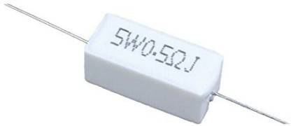 Bkd Store E5 or 0.5 Ohms 5 Watts Resistor 5 watts Pack of 4 pcs Electronic Components Electronic Hobby Kit