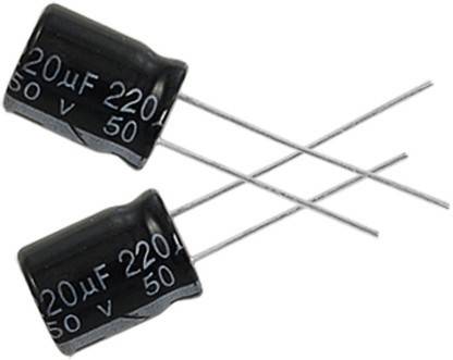 Bkd Store 220uf 50 volts Capacitor Pack of 10 pcs Electronic Components Electronic Hobby Kit