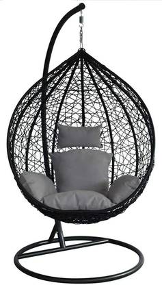 ALISHA CRAFT Swing Chair with Stand And Cushion For Adult Iron Hammock