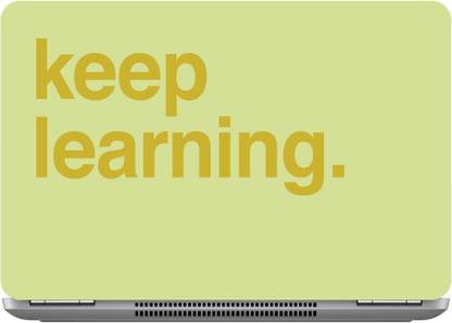 इम्बुए Keep Learning Laptop Skin decal 15.6 X 10.3 Inches Digital Quality डिजिटल क्वालिटी विनाइल लैपटॉप डीकैल 15.6
