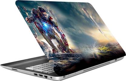 imbue iron man high quality vinyl Reusable Laptop Skin Compatible for 15.6 inch