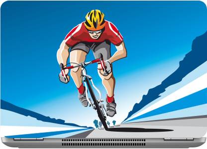 imbue Cycle Side Laptop Skin Decal 15.6 X 10.3 Inches Digital Quality Digital Quality Vinyl Laptop Decal 15.6