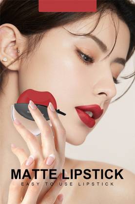 GULGLOW Pro Water Proof & Smudge Proof Lip Shape Cool Red Lipstick