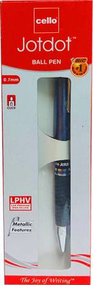 BIC Aarti Cello Jotdot | 0.7mm Tip SIze | Ultra smooth writing Ball Pen