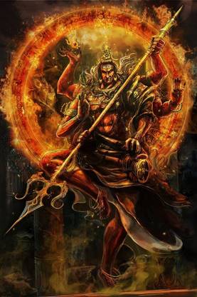Shiv Ji (Mahadev) Multicolour Photo Print Poster Photographic Paper