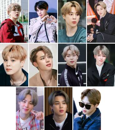 Pack of 11 BTS Member Jimin Photocard set for BTS Fans | HD Quality Photographic Paper
