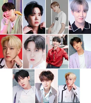 Pack of 11 BTS Member Jung Hoseok (J-hope) Photocard set for BTS Fans | HD Quality Photographic Paper