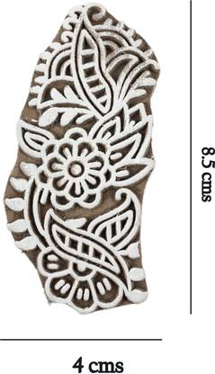 Global Art Traders New Handmade Mehndi design block - Mehndi Art Pattern Stamp Henna Block Printing Blocks