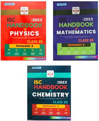 Vatsal Isc Handbook Combo Of 3 Books (Physics, Chemistry,mathematics) Class 12th Semester 2