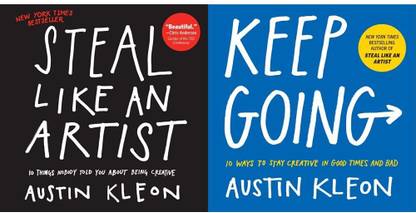 STEAL LIKE AN ARTIST + KEEP GOING ( Set Of 2 Books )