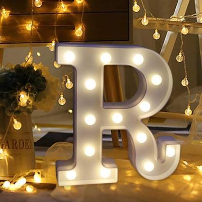 Party Propz Marquee Light , R Letter LED Light / LED Letter Light - Alphabet R Night Lamp