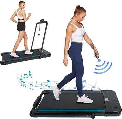 DOLPHY 2in1 Folding,Portable Under Desk Treadmill with Bluetooth,LED,Remote Control Treadmill (Max Weight:100 kg)