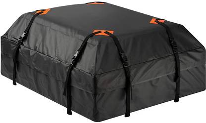 ALLEXTREME Rooftop Cargo Bag 15 Cubic Feet Foldable Water-resistant Travel Luggage Carrier Vehicle Cargo Net