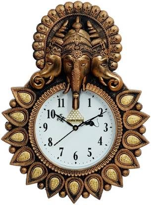 CW Crafts World Analog 25 cm X 35 cm Wall Clock