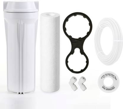 Morwater Heavy RO prefilter assembly with additional spun,Teflon,Connector,Spanner,Pipe Solid Filter Cartridge