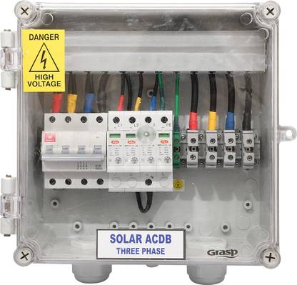 AEC ACDB THREE PHASE 63AMP FOR SOLAR PANEL AC Distribution Box For Solar Panel Wire Connector