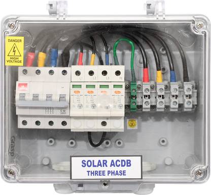 AEC ACDB THREE PHASE 32 AMP FOR SOLAR PANEL AC Distribution Box For Solar Panel Wire Connector