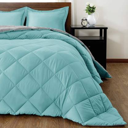 REVERSIBLE COMFORTER Solid Single Comforter for  AC Room