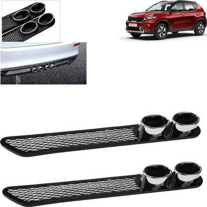 aksmit Rear Dual Tip Bumper Lip Diffuser Car Bumper Spoiler Lip Splitter For Sonet Car Spoiler