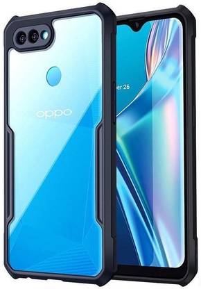 VAPRIF Back Cover for Oppo A12, Transparent Hybrid Hard PC Back TPU Bumper, Shockproof, | Crystal Clear