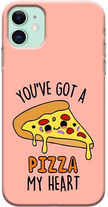 CustomEra Back Cover for Apple iPhone 11 (Pizza My Heart Design)