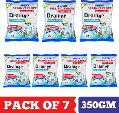 SUPER Drain cleaner Powder |Removes Clogs and Blockages in Washbasin, Sinks, Pipes Powder Drain Opener
