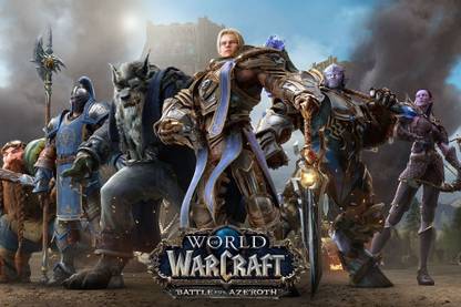 World of Warcraft Online Game Matte Finish Poster Paper Print