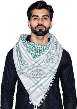 Pakeezaa Checkered Cotton Blend Men Scarf