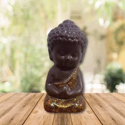 Hamlet Meditating Baby Buddha Monk Statues Decorative Showpiece  -  8 cm