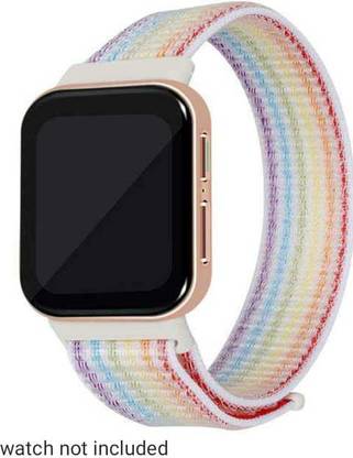 MobilePlanet Nylon Loop Strap with Soft Adjustable Closure Bandfor Opo Watch 41mm(multicolor Smart Watch Strap