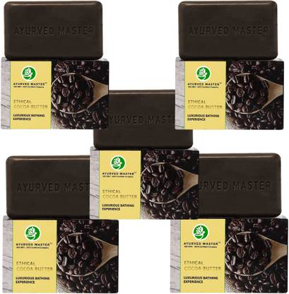 AYURVED MASTER Cocoa Butter organic Luxury Soap,125 GM(PACK OF 5)