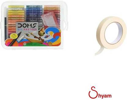 SHYAM DOMS OIL Pastel and masking Tape set