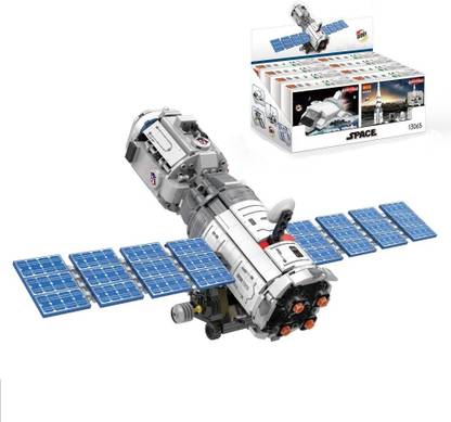 IndusBay 782 Pieces , 8 in 1 Mega Aerospace Spacecraft Space Set Mini Building Block Toys