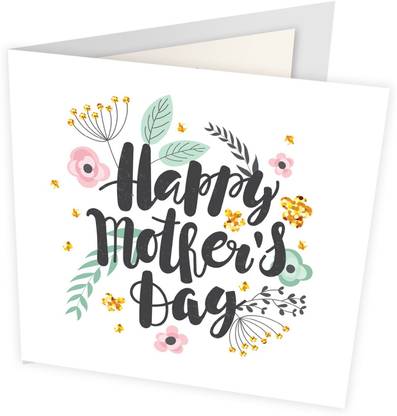 Creatie Mother’s Day Greeting Card with Prewritten Message (Scribble Minimalist Themed) Greeting Card