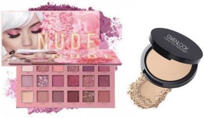 Everwey Nude Edition Eyeshadow Palette + long wear compact powder