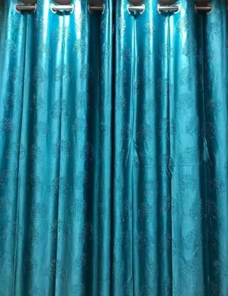 Hstextile 214 cm (7 ft) Polyester Room Darkening Door Curtain (Pack Of 2)